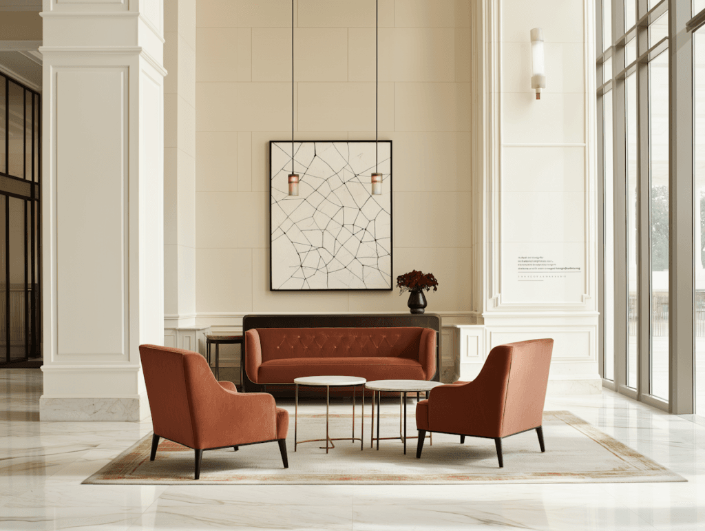 Acceuil modern lounge area